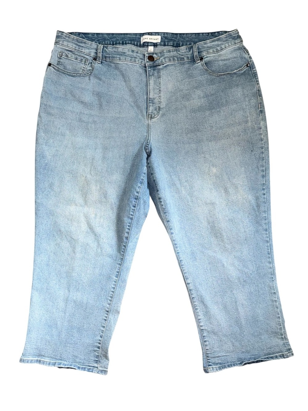 Lane Bryant size 22 Light Wash Women's Jeans - Classic Straight Crop - Picture 1 of 7